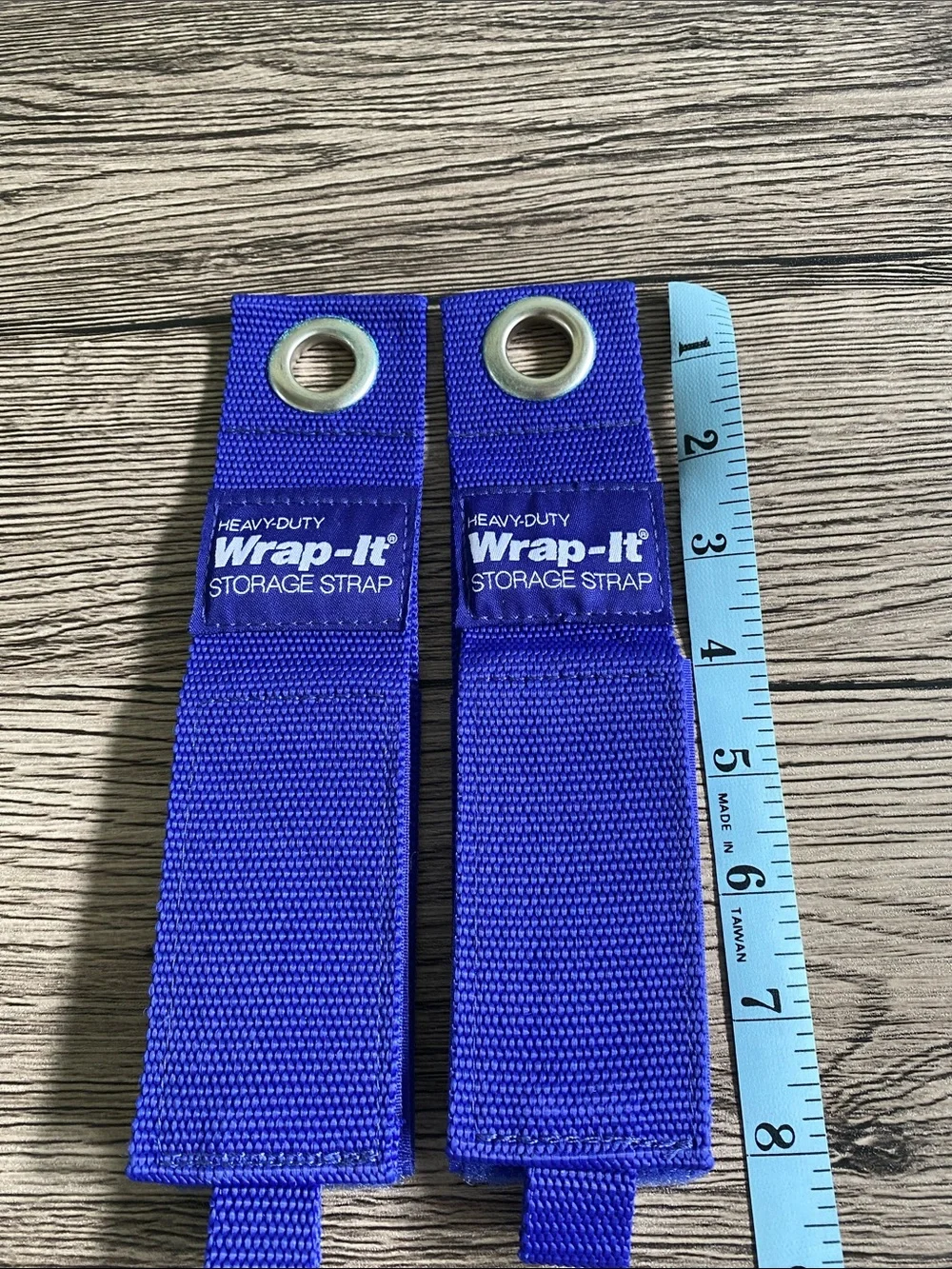 Wrap-It Heavy-Duty Storage Straps Blue (Set of 5)